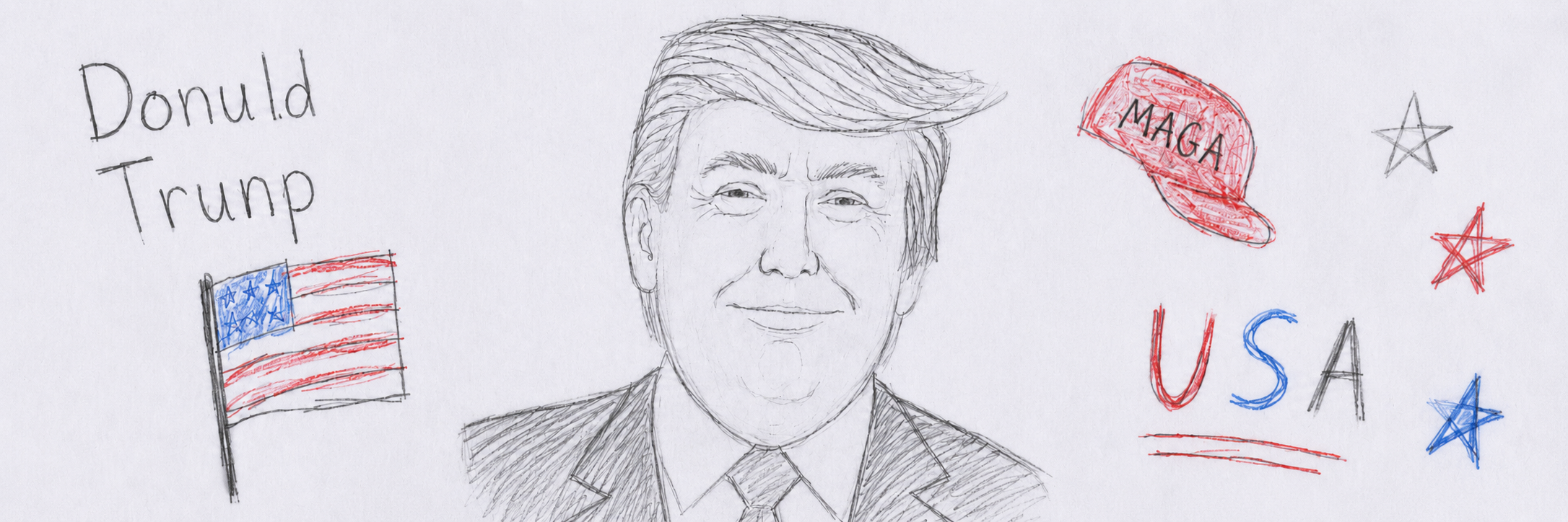 Dunald Trunp banner art